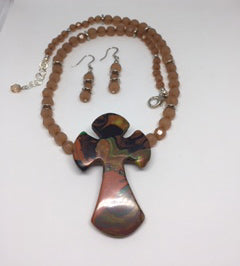 Symbolic Cross Necklace Set